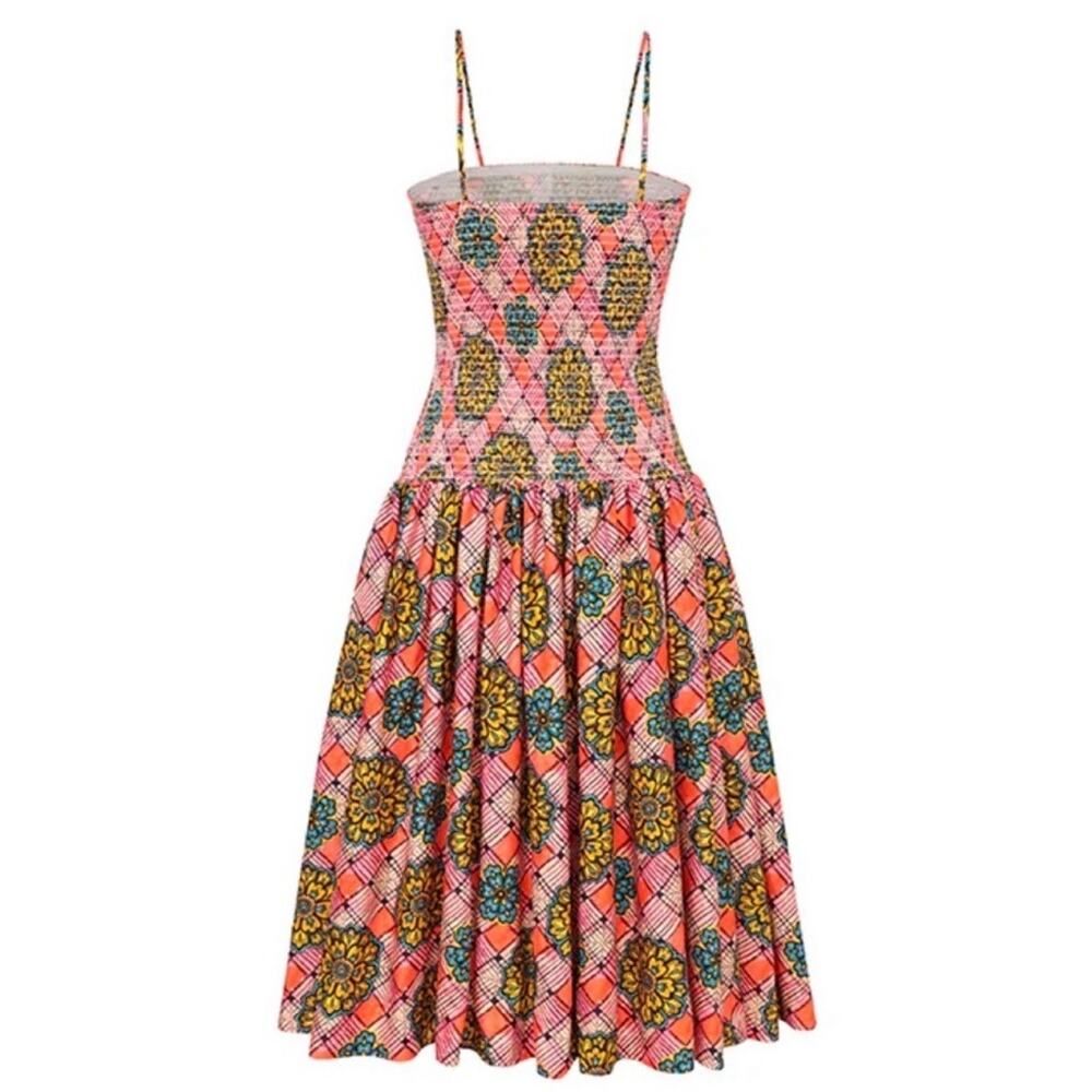 Autumn Adeigbo Pink Floral Winnie dress NWT Size 8 - Picture 4 of 7